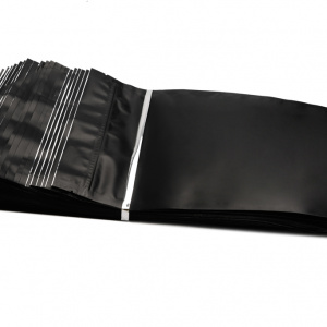   Пакет с ЗИП замком (zip-lock) (размер 135х225мм) цвет "Черный матовый" 100 гр.  