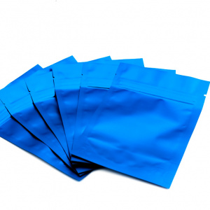 Пакет с ЗИП замком (zip-lock) (размер 105х150мм) цвет "Синий матовый" 50 г