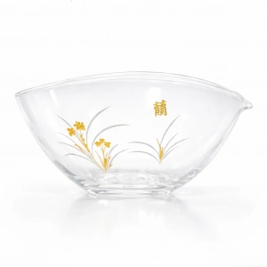 Чахай (сливник) Jin Pin De - Лодочка из боросиликатного стекла