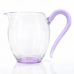 Чахай (сливник) Корона - Голубая ручка из боросиликатного стекла