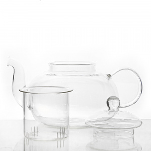 Стеклянный чайник "Танг пу" со стеклянной колбой 1000 мл