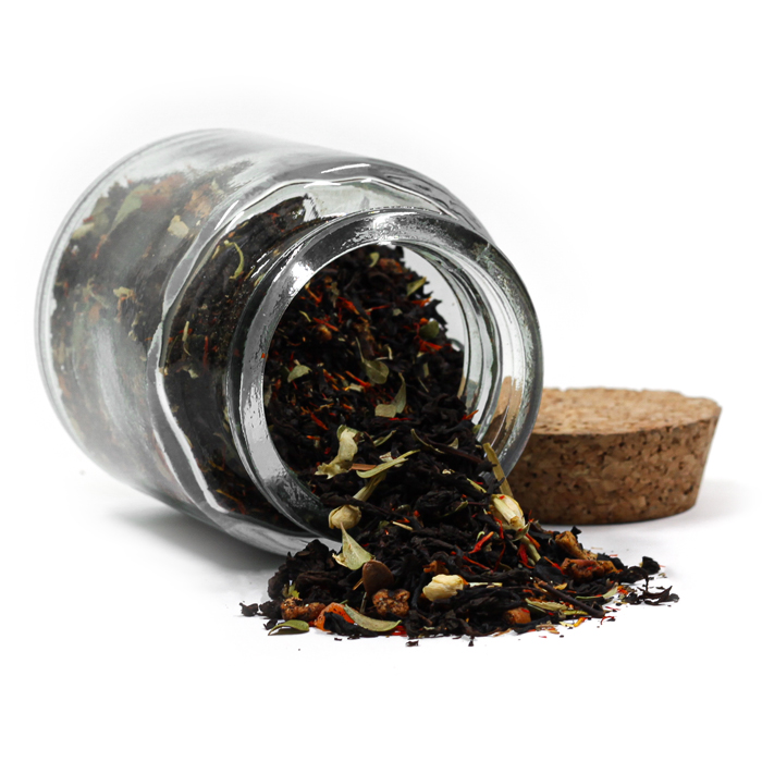 Черный чай - Айва с персиком Премиум