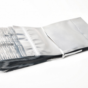  Пакет с прозрачным окном ЗИП замком(zip-lock раз. 150*240 ) "Серебро" для чая 150 грамм  