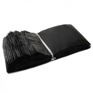 Пакет с ЗИП замком (zip-lock) (размер 170х300мм) цвет "Черный матовый" 250 гр.