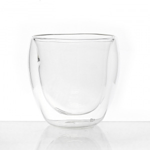 Чашка из боросиликатного стекла с двойными стенками 155 мл