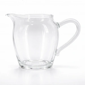 Чахай (сливник) Jin Pin De - с Белой ручкой из боросиликатного стекла