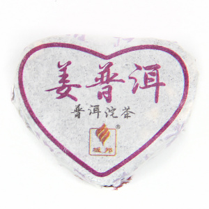 Шу Пуэр с имбирём в форме сердца мини то ча, 6 г