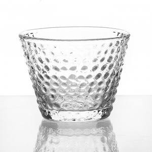 Чашка стеклянная с рифленым рисунком 100 мл