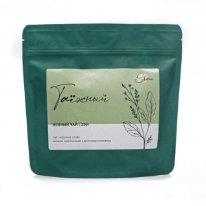 Зеленый чай "Таёжный" Shemua 250 г в упаковке