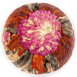 Связанный чай - Чжу Лян Би Хэ Цветок с красной лилией и клевером (Личи)