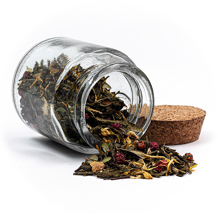 Зеленый чай - Смородина-брусника Премиум