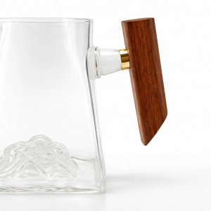 Чахай (сливник) Гора - Деревянная ручка из боросиликатного стекла