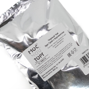 Черный чай- Эрл Грей Мосчайторг в металлизированной упаковке 500г