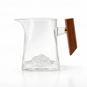 Чахай (сливник) Гора - Деревянная ручка из боросиликатного стекла