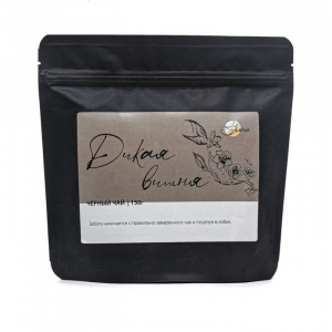 Черный чай "Дикая вишня" Shemua 150 г в упаковке